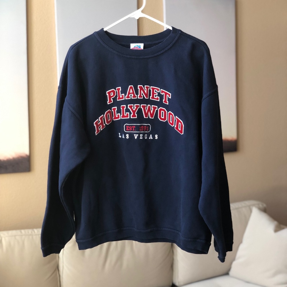 Vintage 90s Planet HollyWood Las Vegas Spell Out L